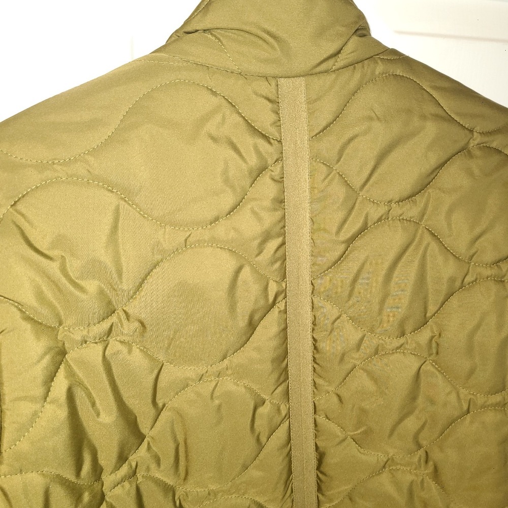 J CREW Green Quilted Cocoon Signature Puffer Jacket Women Small Tall Water Repel - Picture 7 of 11